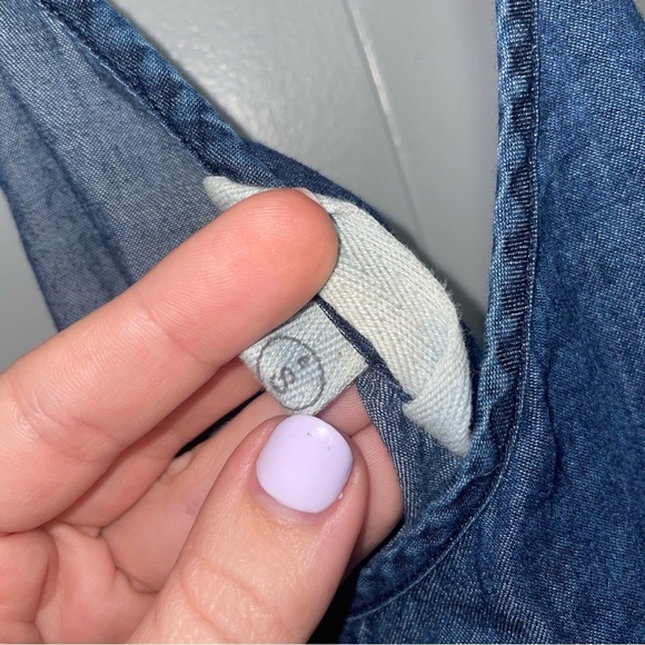 Rolla’s Chambray Denim Shift Dress in Washed Blue Small - Picture 6 of 7